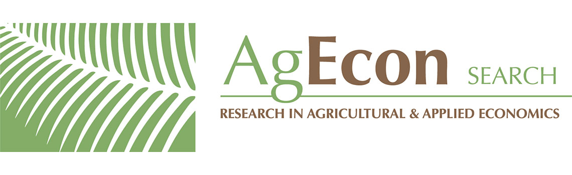 AgEcon Search - Research in Agricultural & Applied Economics